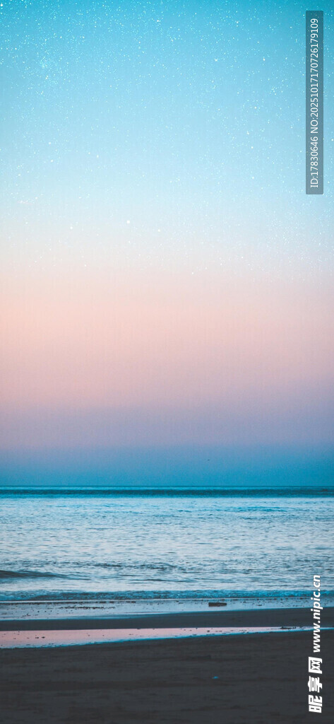 海边浪漫黄昏美景