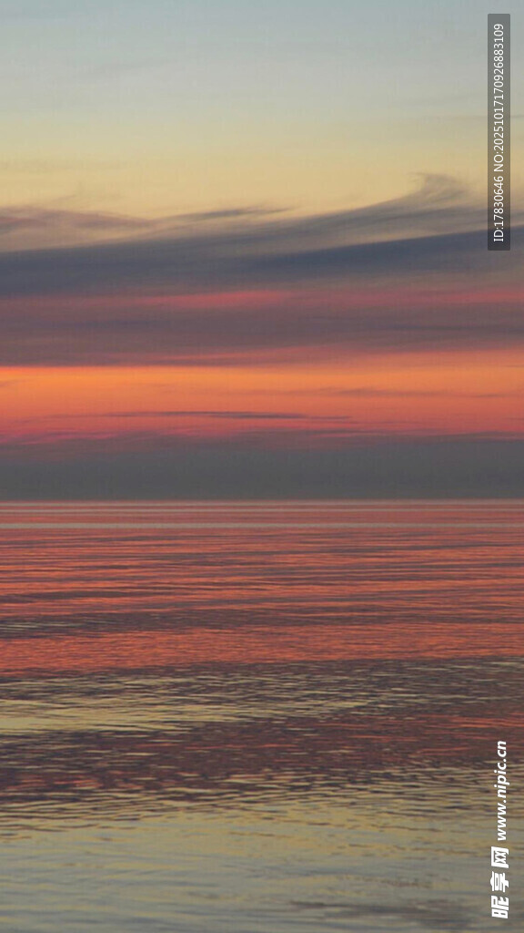 海边绚丽晚霞美景