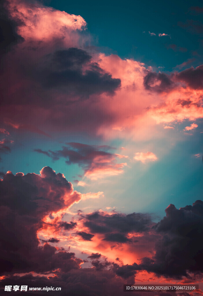 绚丽晚霞天空美景