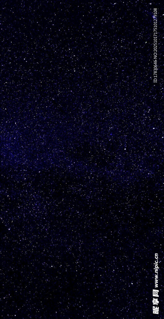 深邃夜空下的闪烁繁星