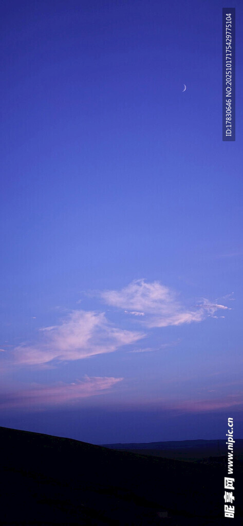 黄昏时分的天空美景