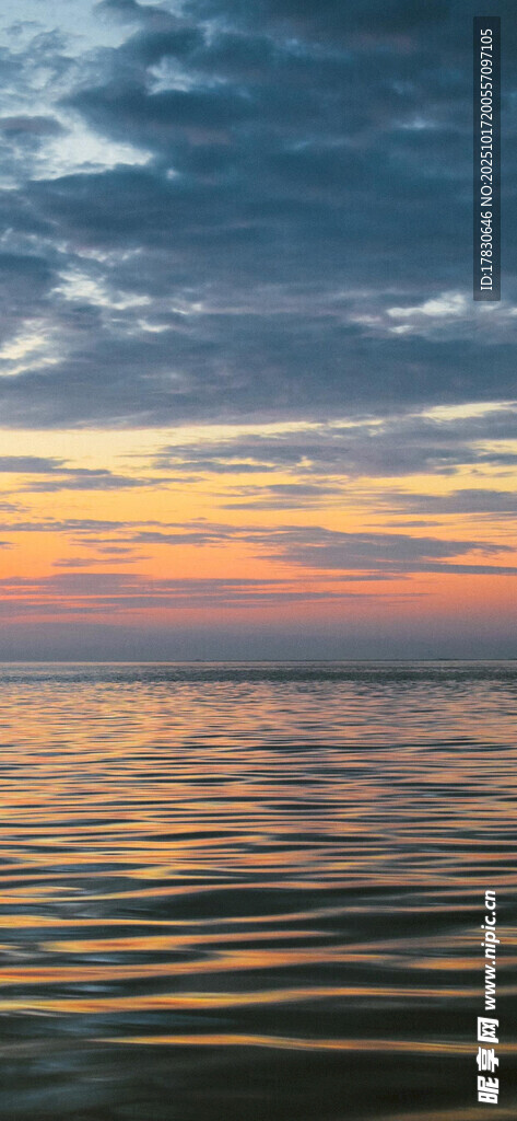 海上绚丽日落美景