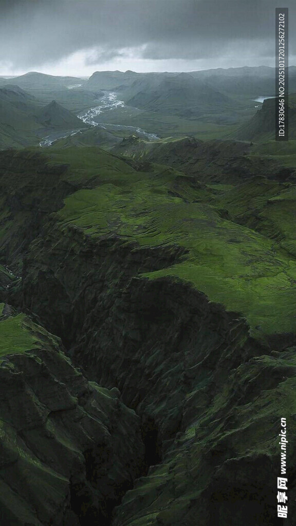 壮丽山谷景观