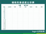 楼栋形象进度公示牌