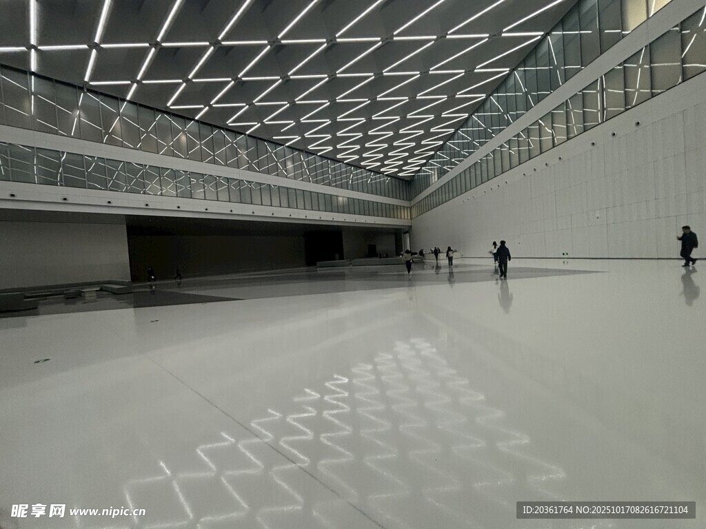 现代空旷室内空间场景