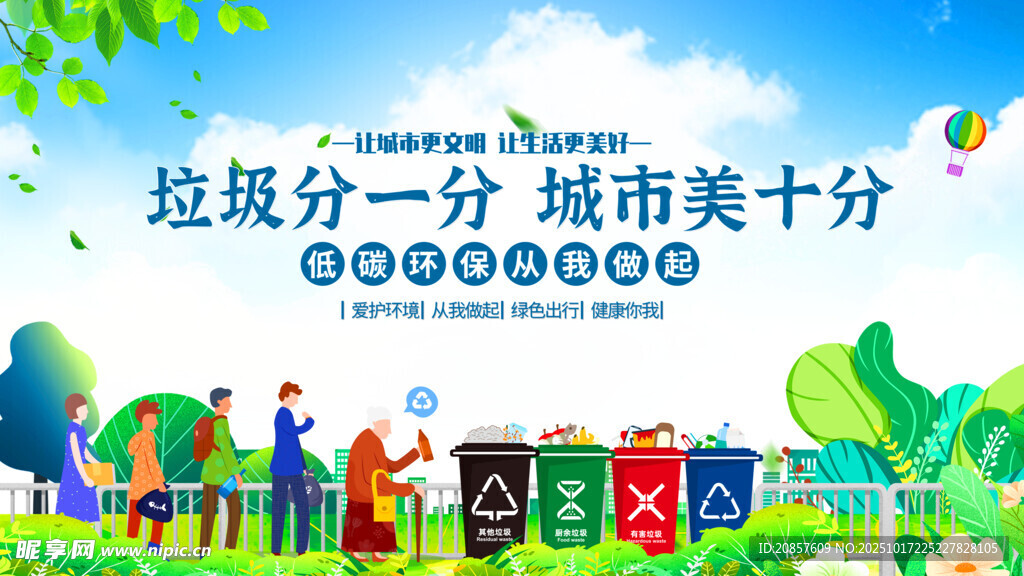 垃圾分类让城市更美好