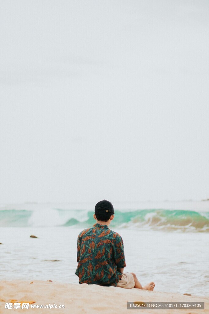 海边独坐 沉思者