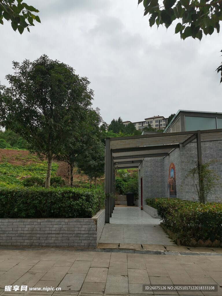 中式庭院景观入口
