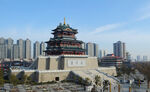 城市中的古典楼阁建筑