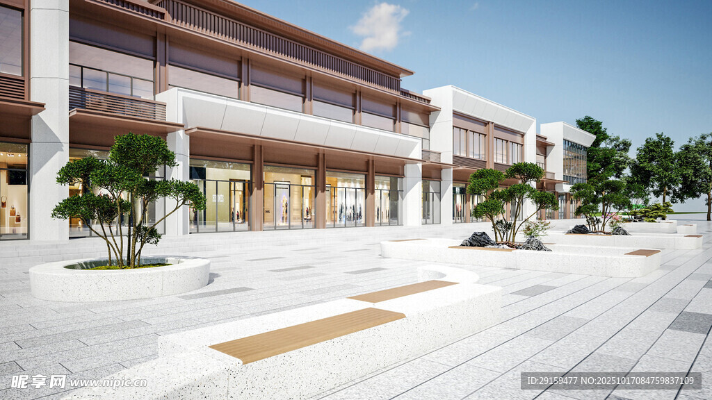 现代商业建筑户外景观