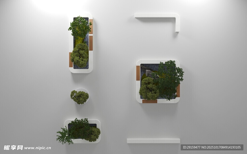 墙面绿植装饰设计