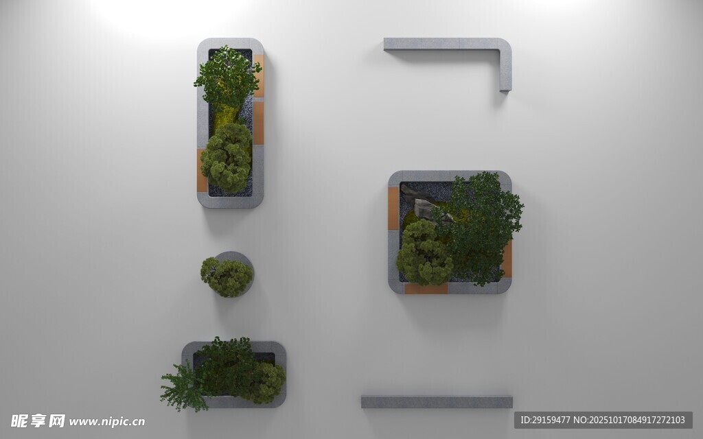 墙面绿植装饰