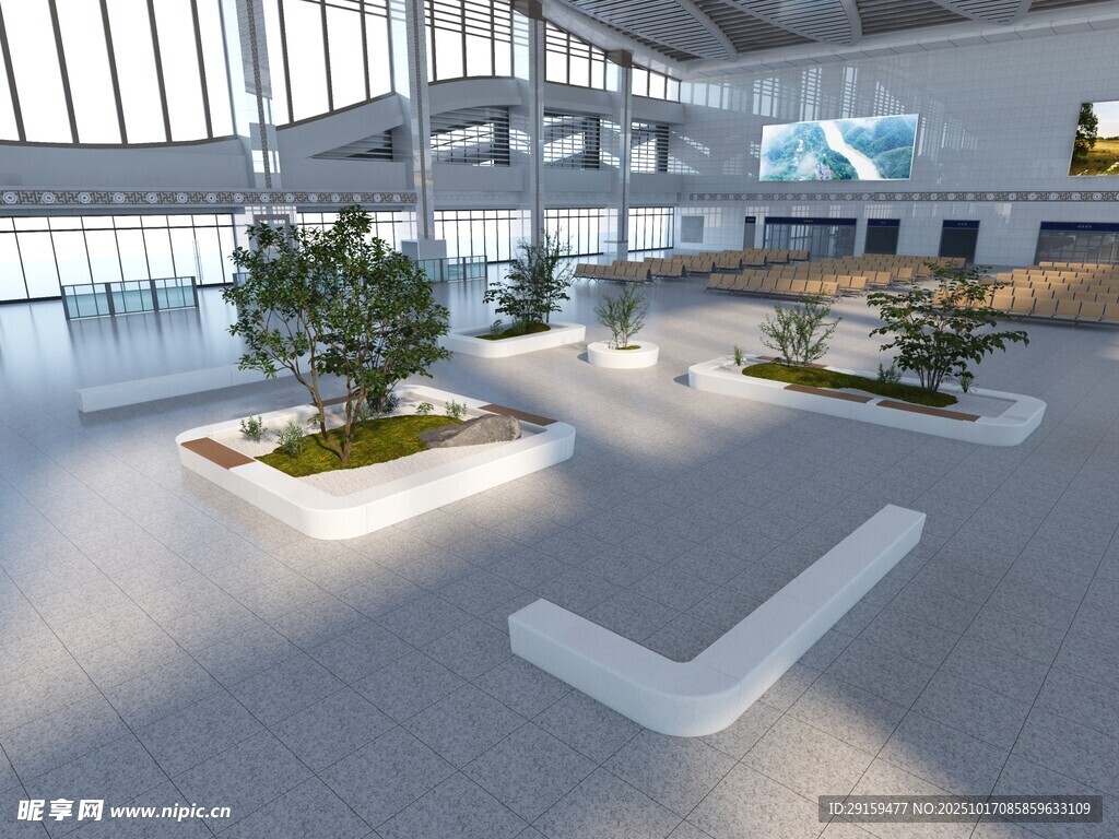 现代室内绿植景观空间