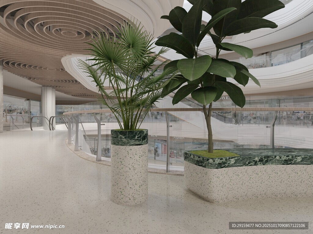 现代室内空间绿植景观