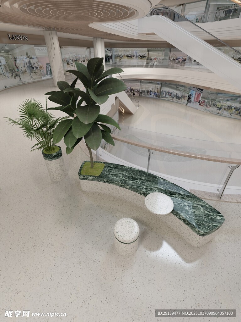 现代室内绿植装饰景观