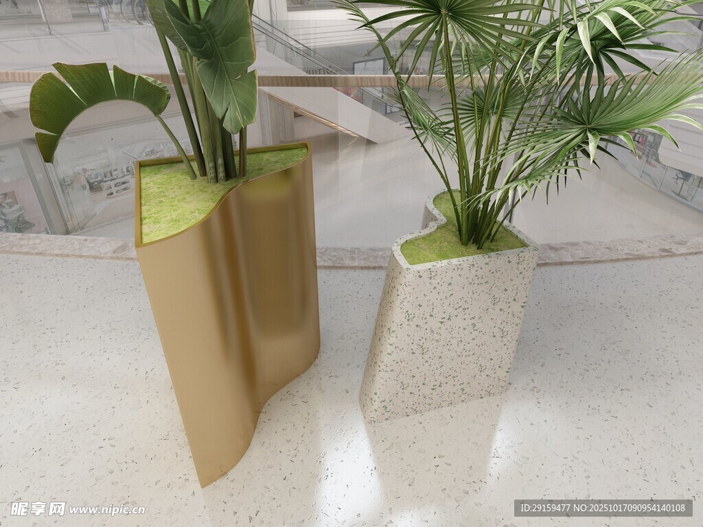 现代风格创意植物花盆