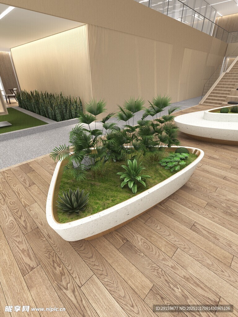 室内异形绿植盆栽景观