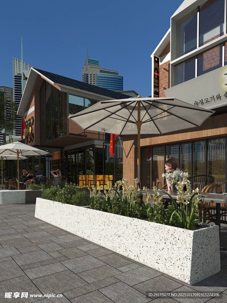 户外休闲餐厅景观