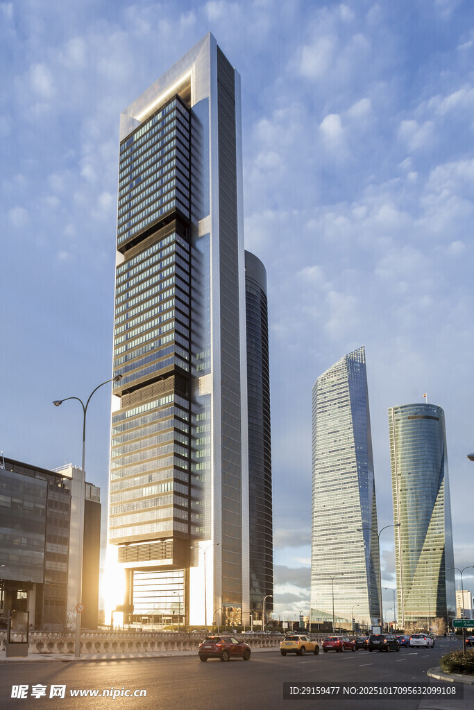 现代都市摩天大楼景观