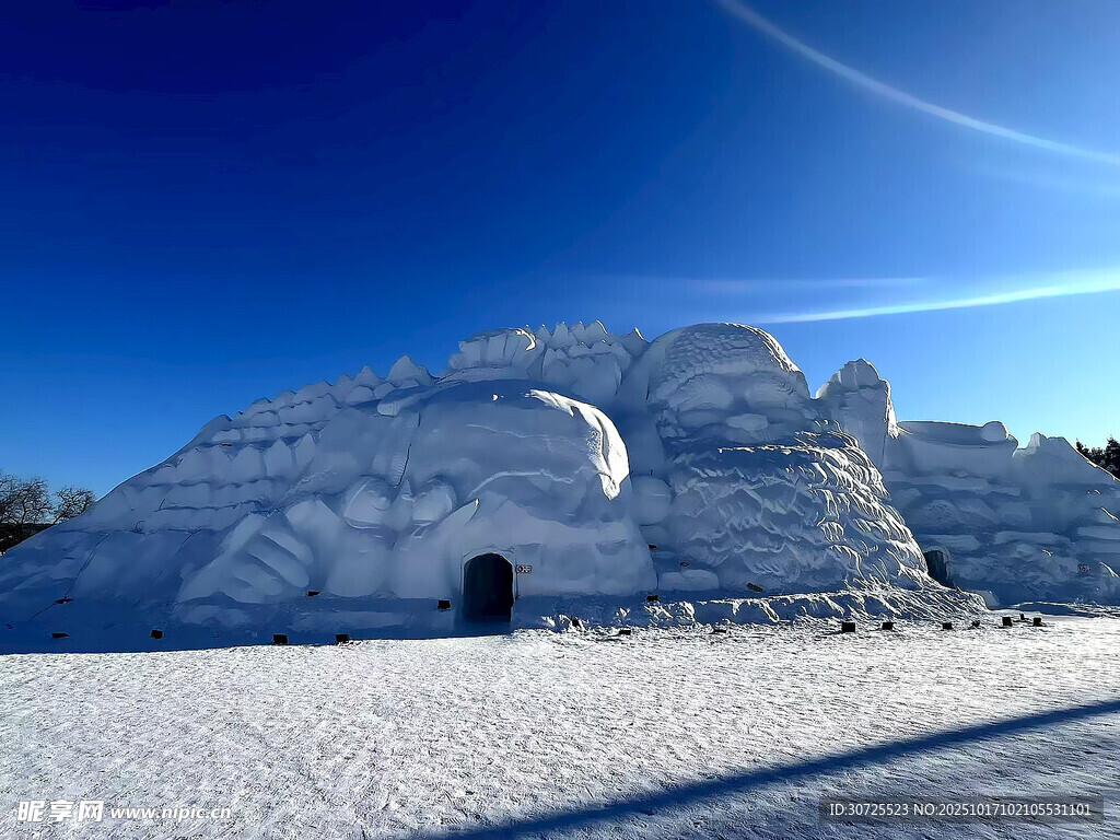 北极村雪雕景观