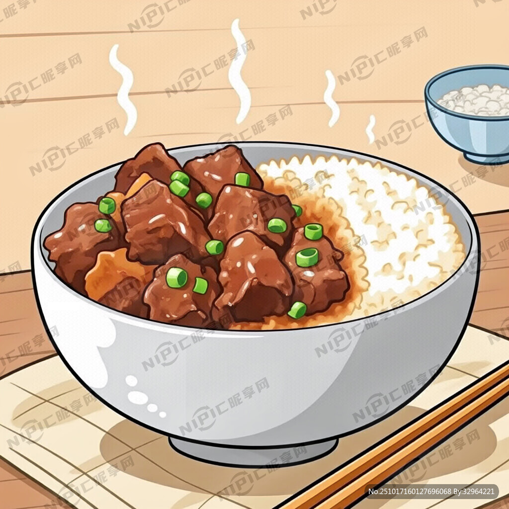 红烧牛腩饭卡通版