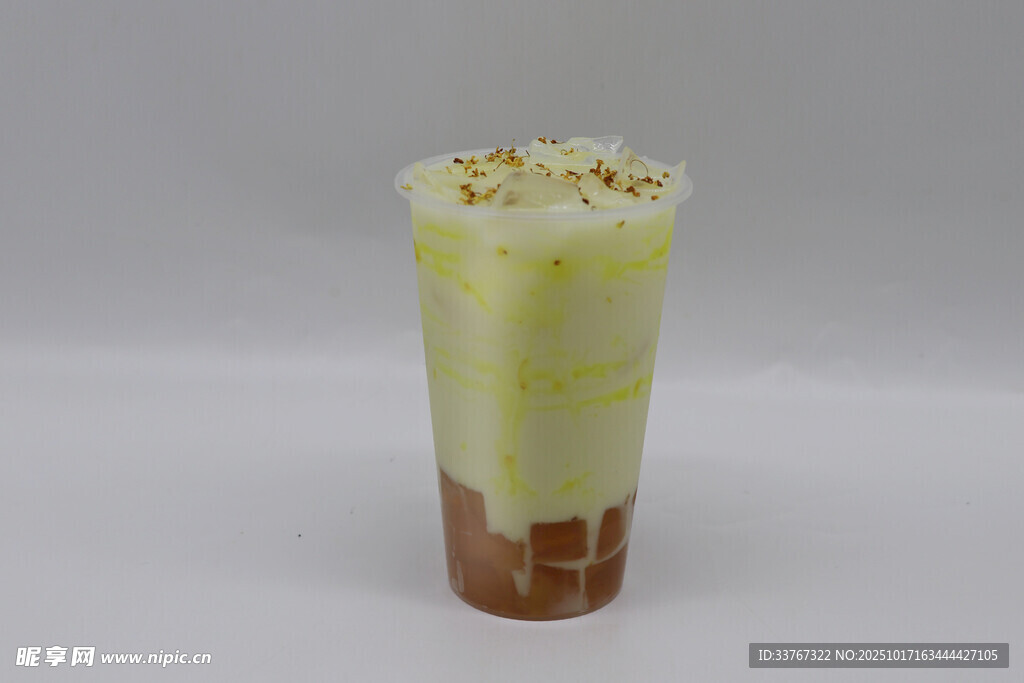 桂花冻冻牛乳茶