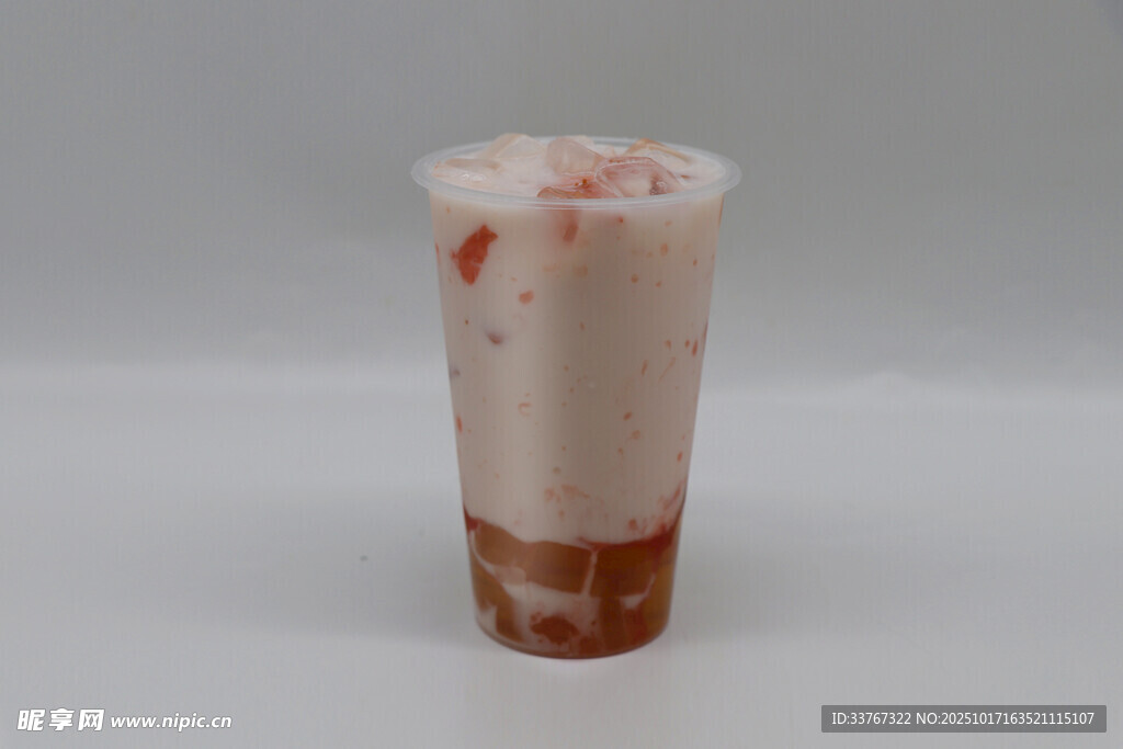 蜜桃冻冻牛乳茶