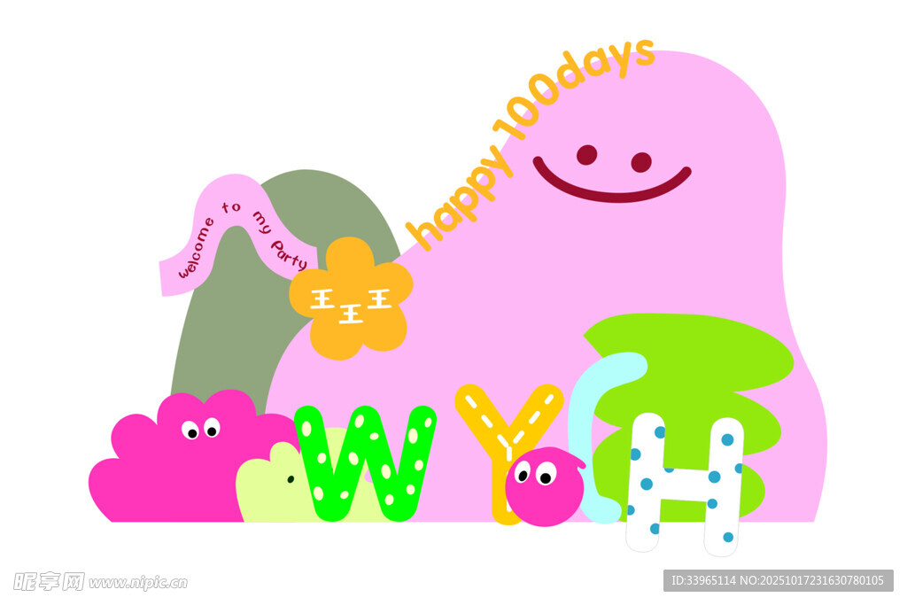 生日背景板