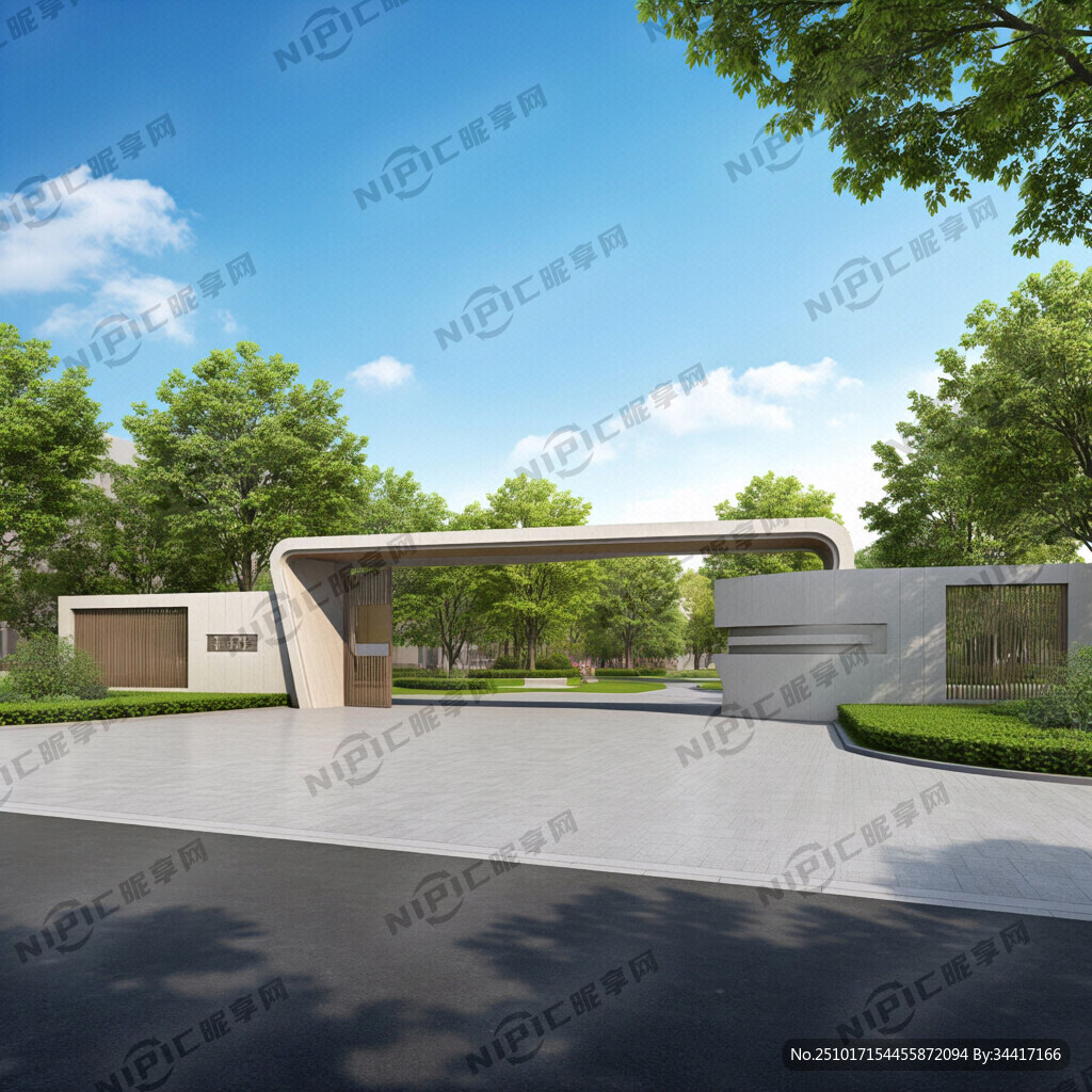 GH型园区大门造型设计