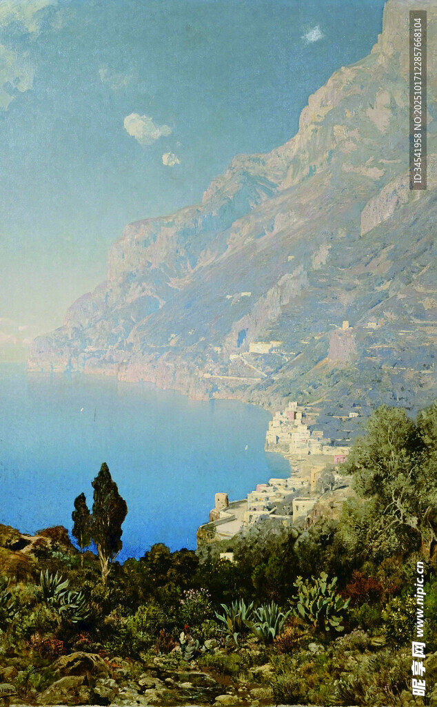 山间湖畔的静谧风景