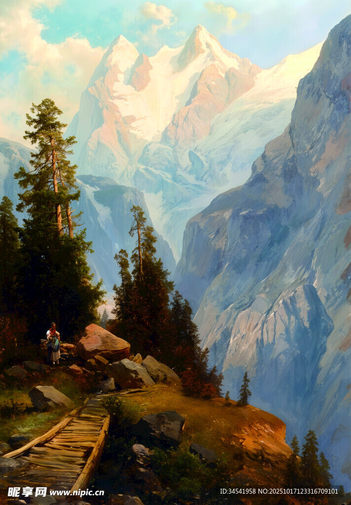 山间美景 静谧的自然风光