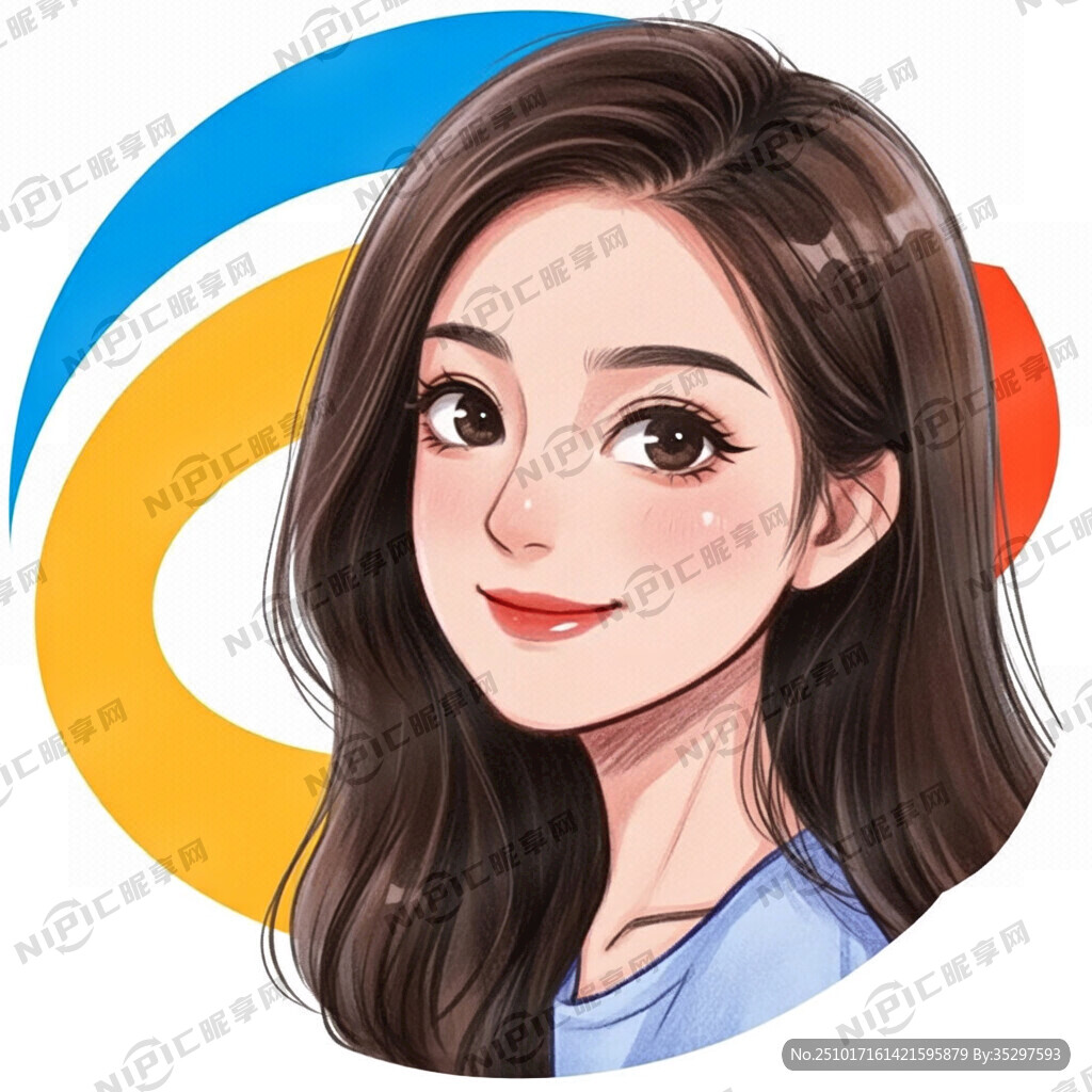 东方女人侧脸素描 