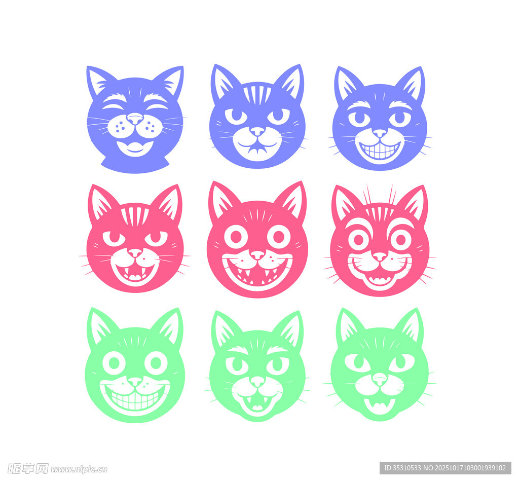卡通猫头像