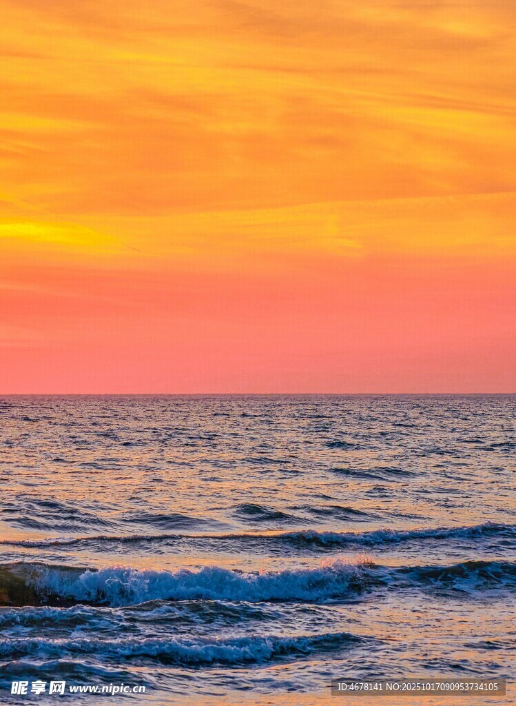 海边绚丽日落美景