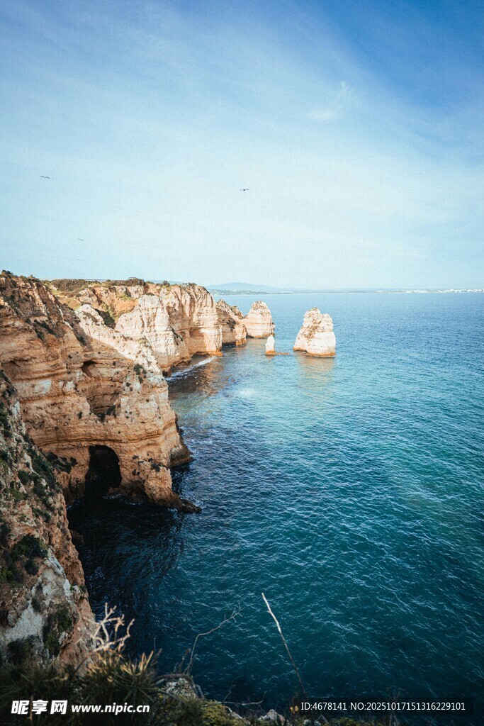 海岸壮丽风光海蚀奇观