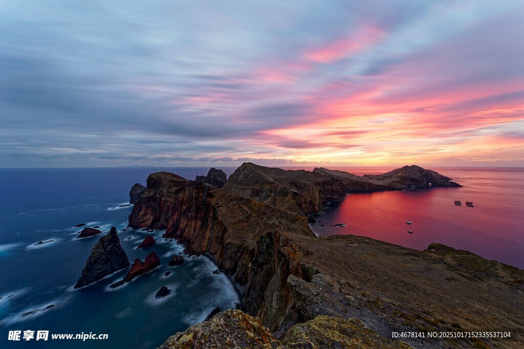 海边壮丽日出美景