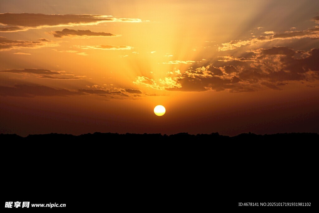 夕阳西下美景