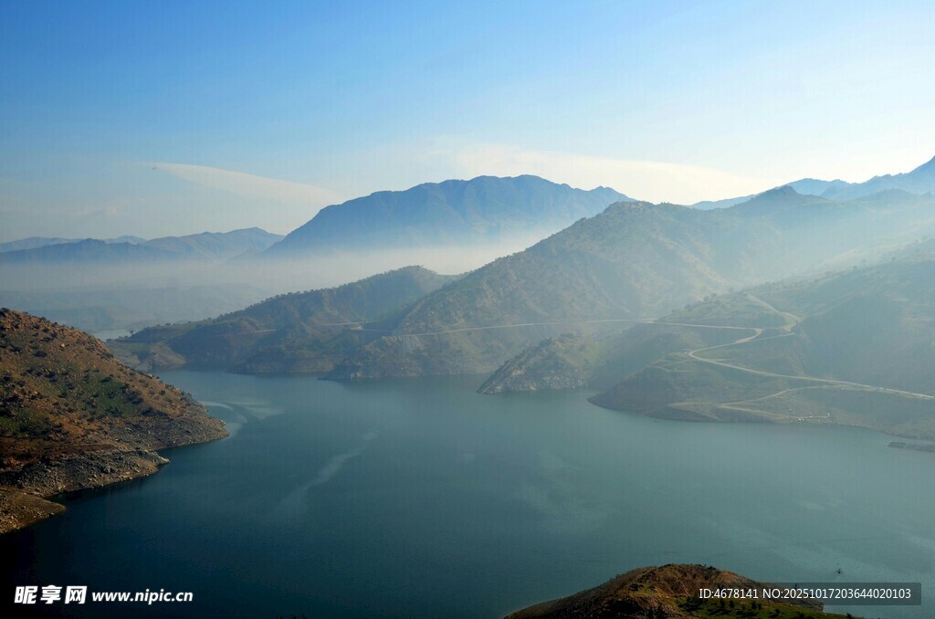 壮丽山水湖景风光