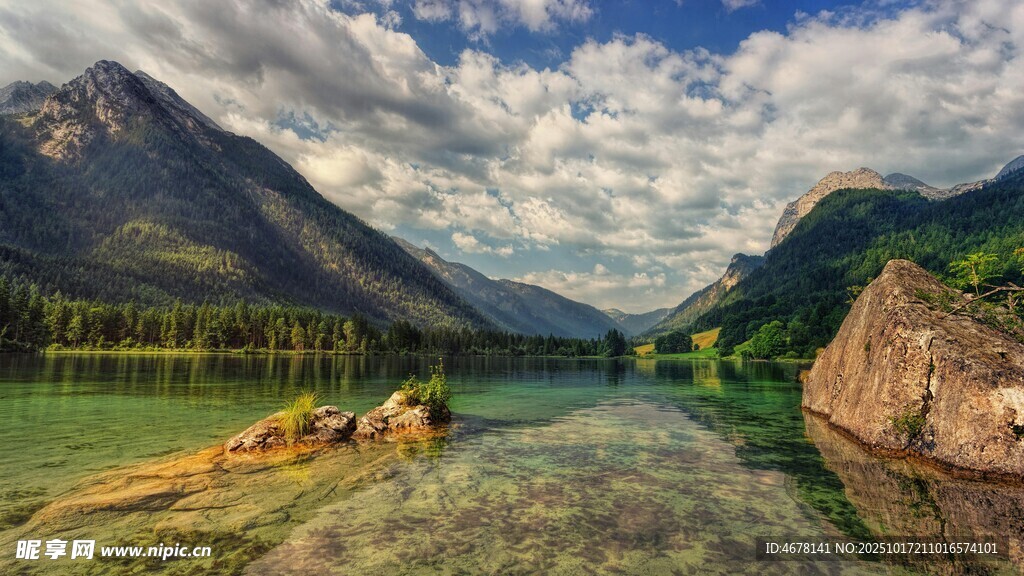 山水间的静谧美景