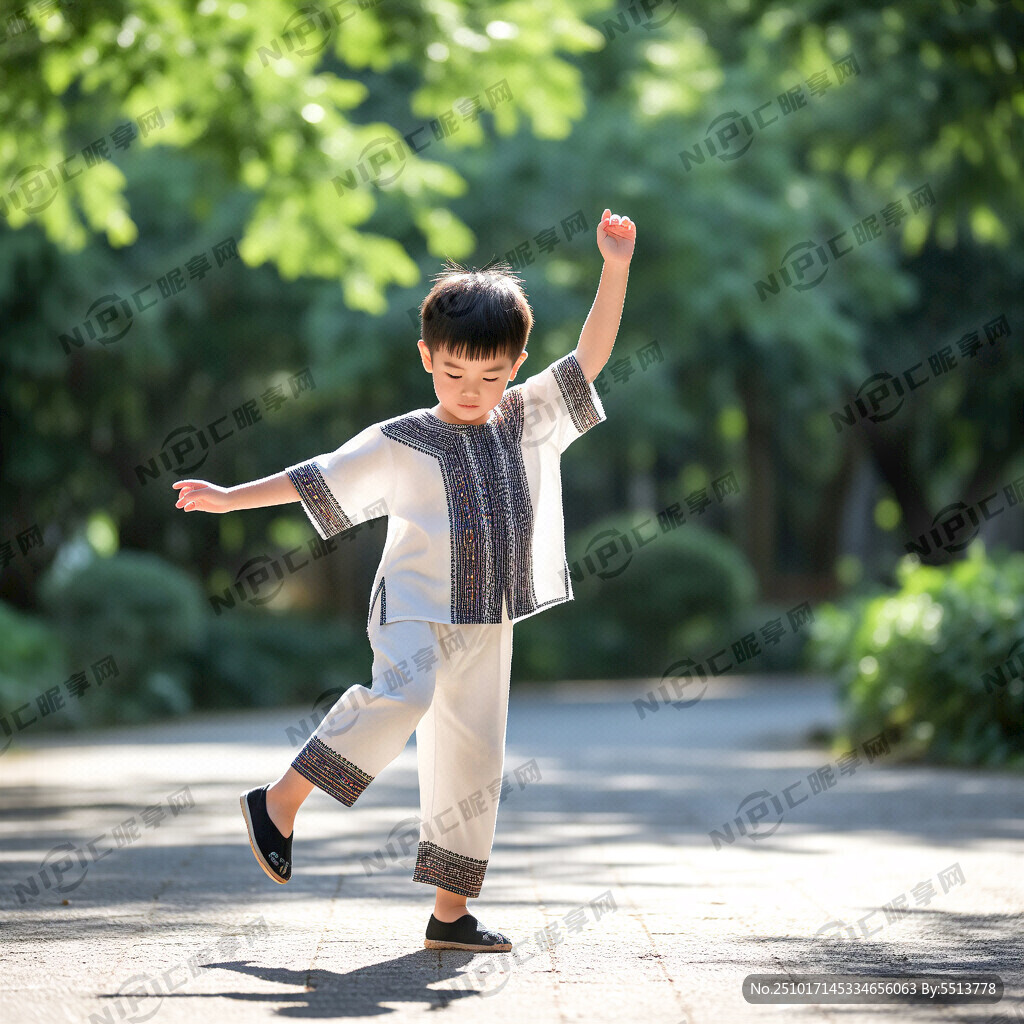 夏日阳光下