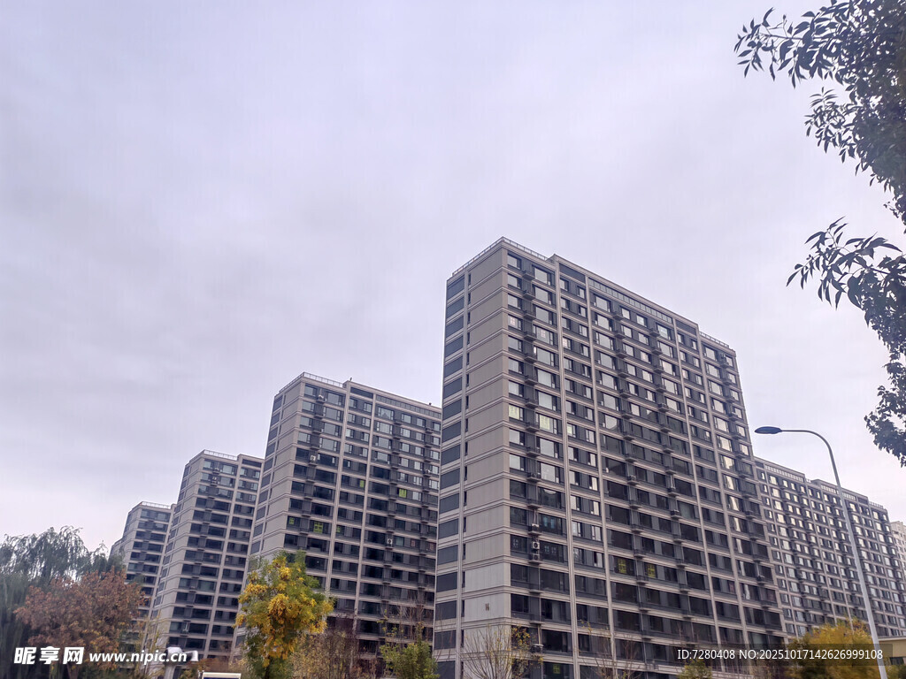 高层住宅楼群景观