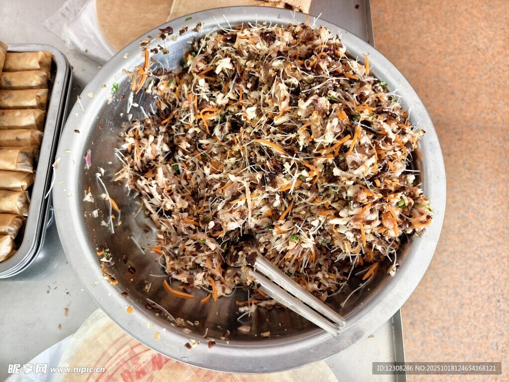 春卷包料