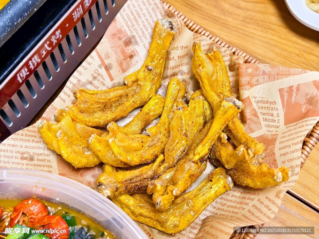 炸鸭脚