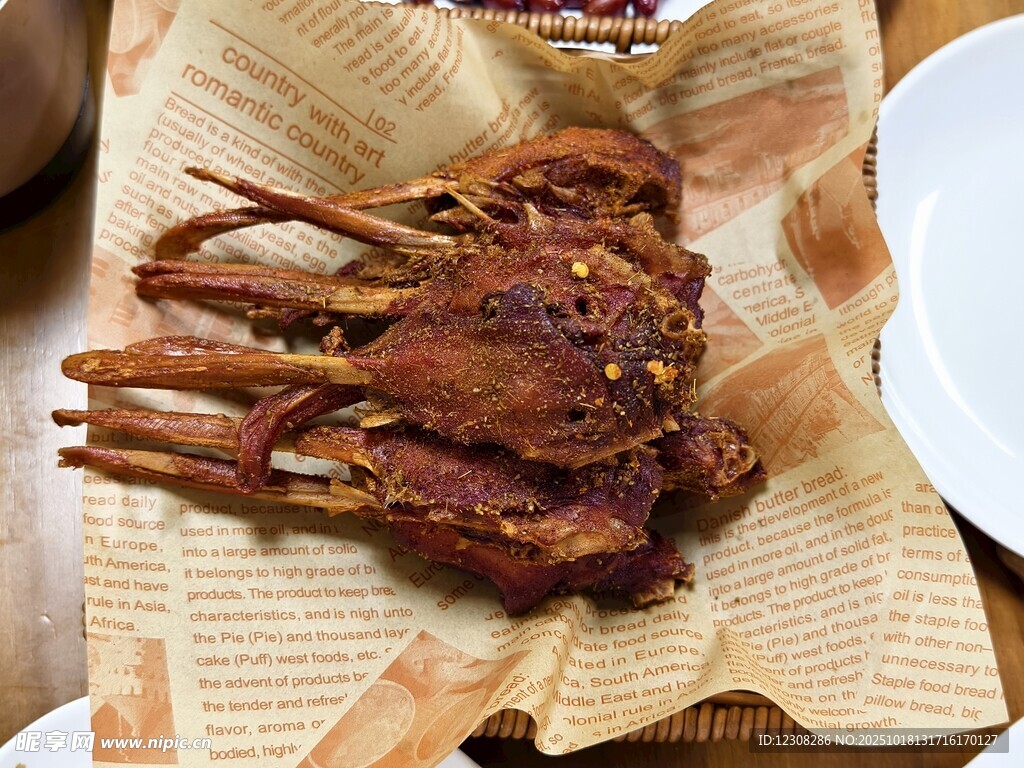 炸鸭下巴