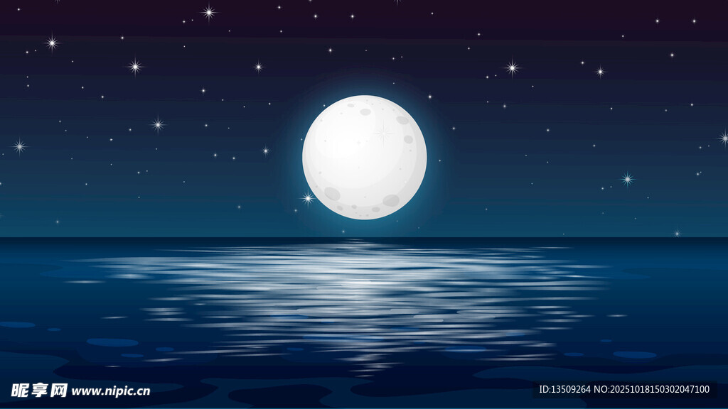 海面月亮