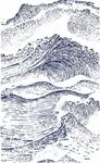手绘山水