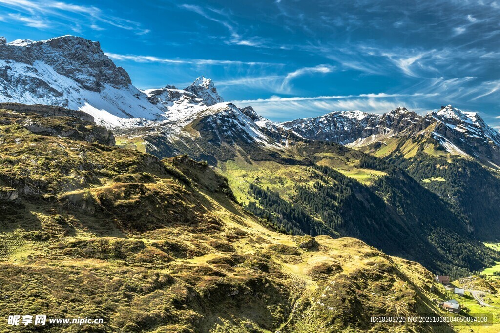 壮丽高山美景