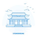 中式古建筑线条插画