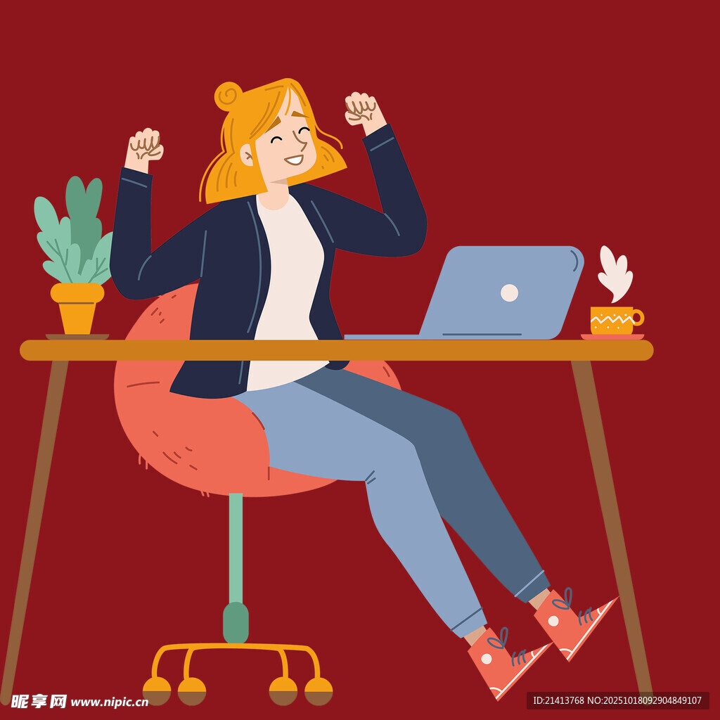 活力办公女性畅享工作时刻