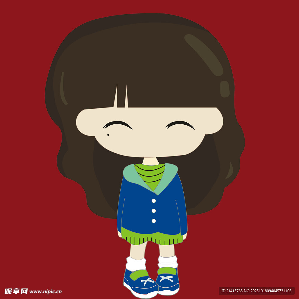 可爱卡通小女孩形象